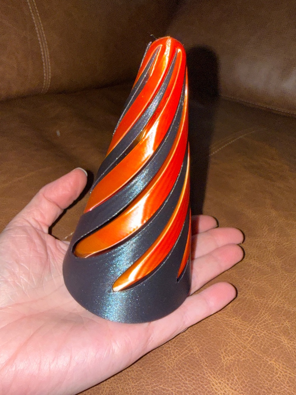 Huge 3D printed fidget spiral cone